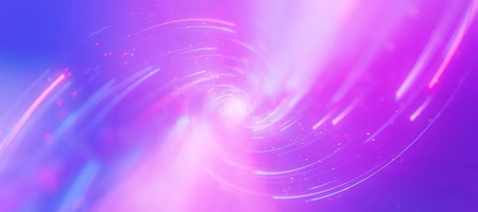 Inside bigdata light speed twisted flow. Abstract digital data stream of quantum Stock Illustration