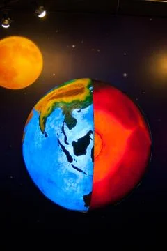 Inside the blue planet Stock Illustration