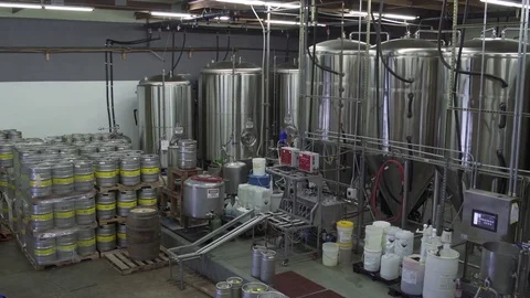 Inside of a brewery 動画素材 77078932