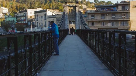 Inside the bridge Stock Footage 58621444