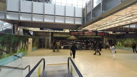 Inside Britomart POV Stock Footage 80441784