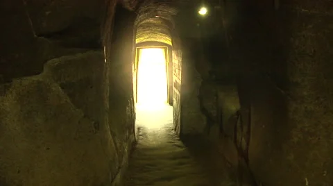Inside a buddist temple elephant cave in Bali Stock Footage 41379855