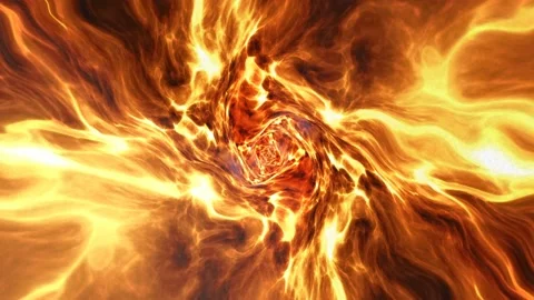 Inside a Burning Volcano Animation, Background, Loop Stock Footage 166095076