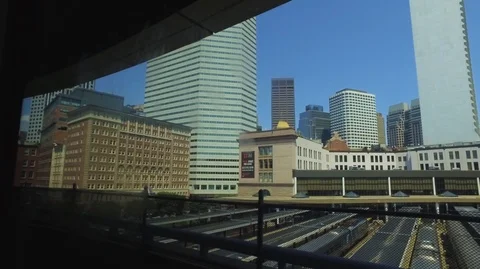 INSIDE BUS POV - BOSTON Stock Footage 104290577