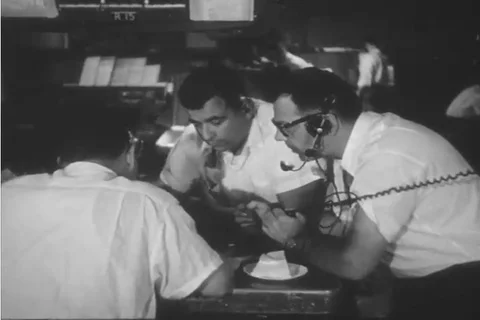 Inside the bustling and hectic New York air traffic control center and how they Stock Footage 92635030