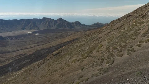 Inside Cable Car POV  Mount Teide Tenerife Canary Island Spain Stock Footage 104392316
