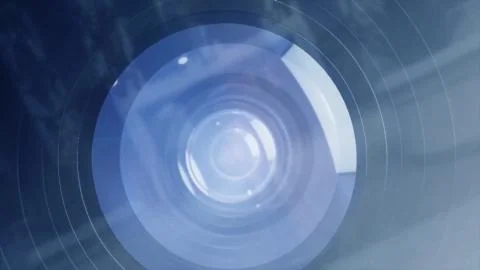 Inside camera animation. How work SLR camera or DSLR. Lens for the camera. how Stock Illustration