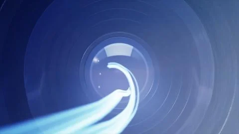 Inside camera animation. How work SLR camera or DSLR. Lens for the camera. how Stock Illustration