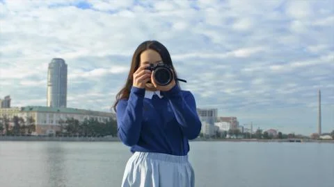 Inside camera animation. How work SLR camera or DSLR. Lens for the camera. how Foto stock