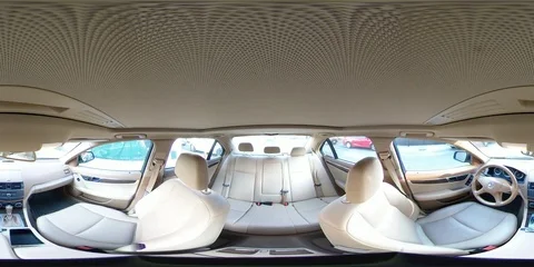 Inside a car 360 VR Stock Footage