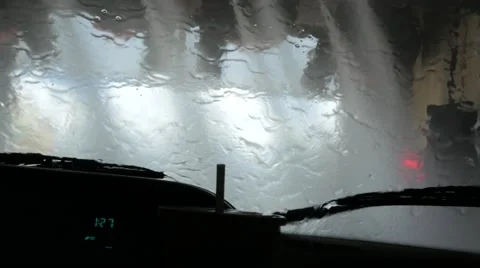 Inside the car at the car wash. Stock Footage 67502690