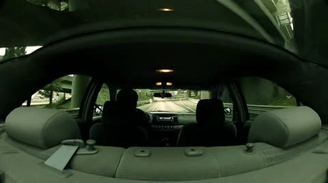 Inside car driving Stock Footage 10796302