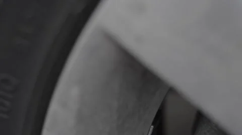 Inside car rims Stock Footage 56648719