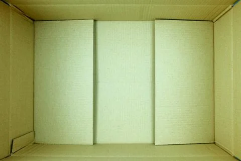 Inside Cardboard Box Texture Background. Stock Photos