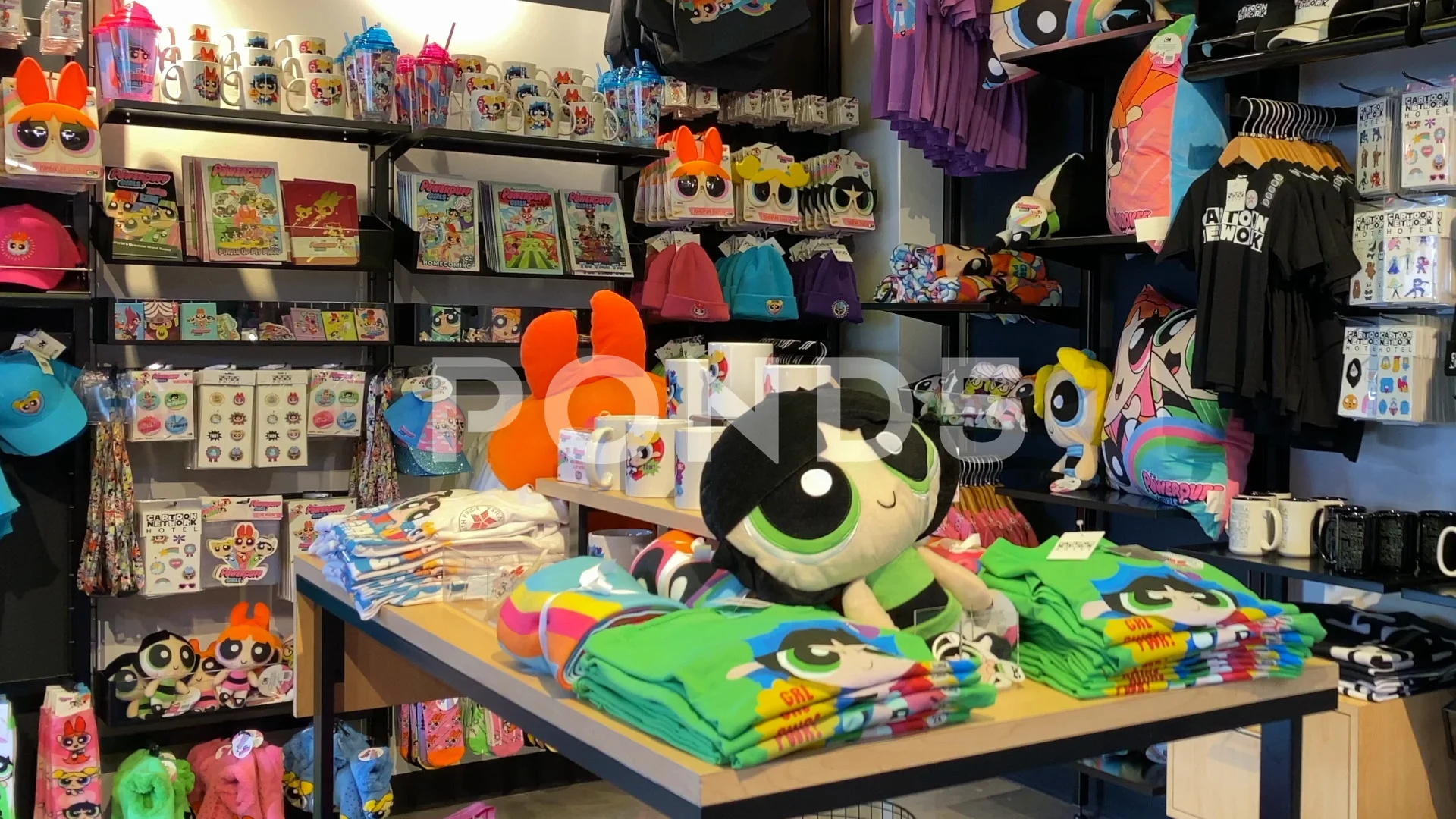 Inside Cartoon Network's Novelty Store... | Stock Video | Pond5