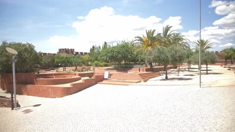 Inside Castelo de Silves Stock Footage 229037614