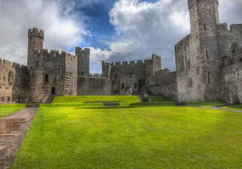 Inside the castle Stock Photos