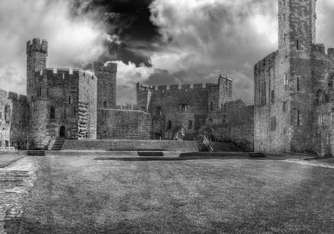 Inside the castle Stock Photos