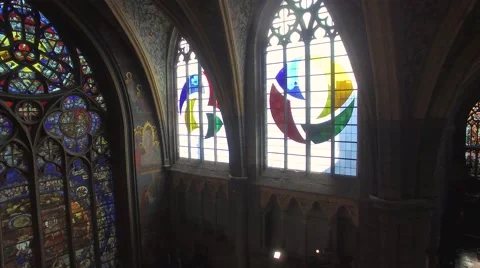 Inside the cathedral Stock Footage 67615857