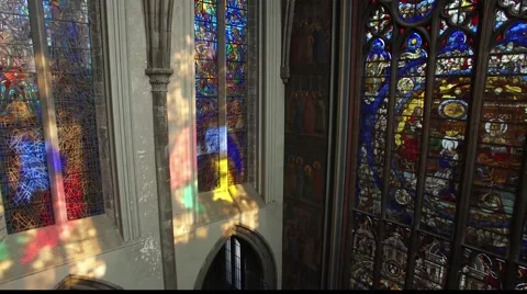 Inside the cathedral Stock Footage 67615865