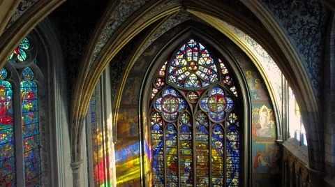 Inside the cathedral Stock Footage 67615902