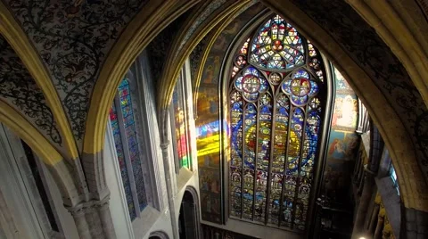 Inside the cathedral Stock Footage 67615903
