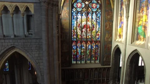 Inside the cathedral Stock Footage 67615905