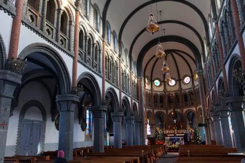 Inside the cathedral Stock Photos