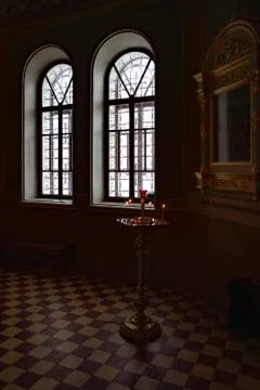 Inside the cathedral. Stock Photos