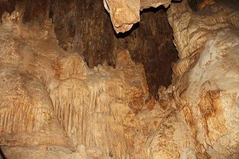 Inside the Cave of Colossal Cave Mountain Park Stock Photos