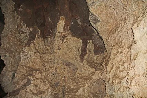 Inside the Cave of Colossal Cave Mountain Park Stock Photos