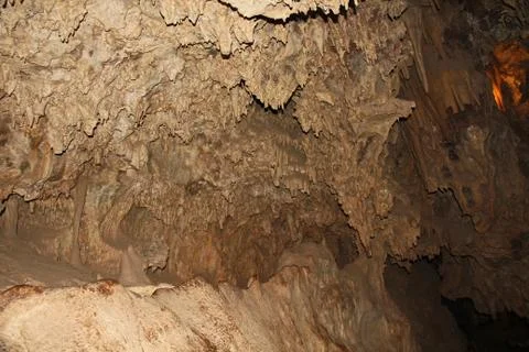 Inside the Cave of Colossal Cave Mountain Park Stock Photos