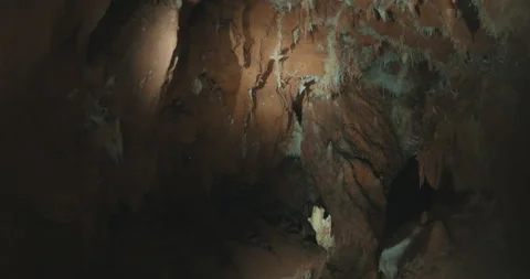Inside a Cave Stock Footage 164489563