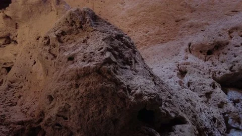 Inside a Cave in The Grand Canyon with Audio. Stock Footage 157189611