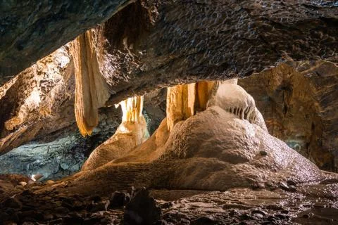 Inside of a cave Stock Photos