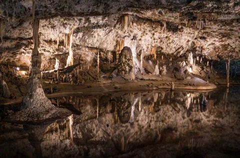 Inside of a cave Stock Photos