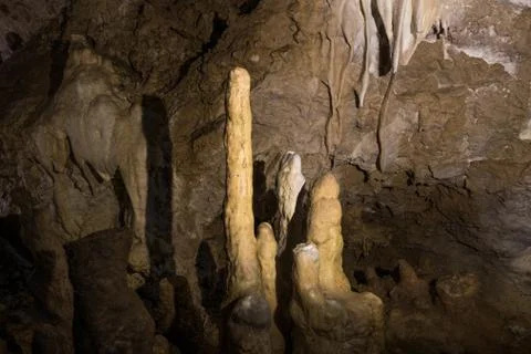 Inside of a Cave Stock Photos