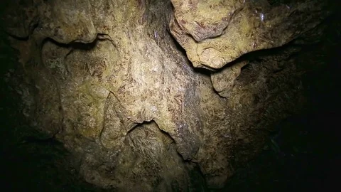 Inside the cave of Ternopil Stock Footage 70114450