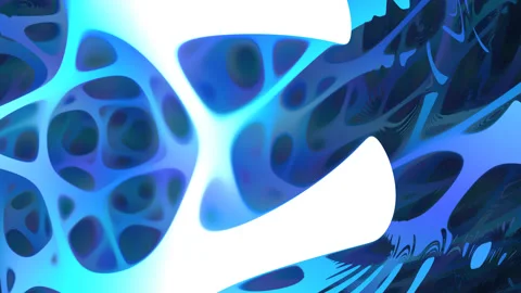 Inside Cavernous Body Cell Bone Structure Solid Molecular Pattern of Neurons Stock Footage 139741671