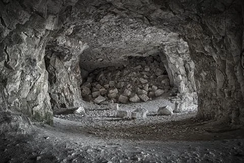 Inside the caves Stock Photos