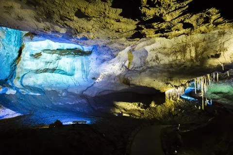 Inside the caves Stock Photos