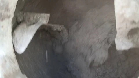 Inside the cement mixer Stock Footage 75768315