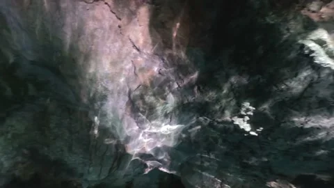 Inside a Cenote at Tulum, Riviera Maya Stock Footage 230341748