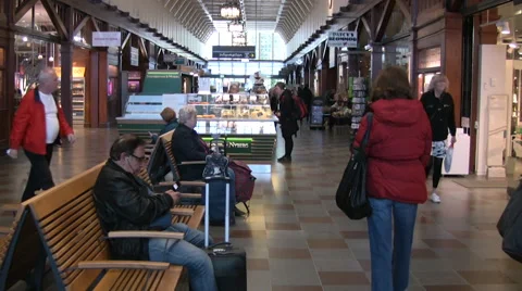 Inside Central station in Gothenburg Stock Footage 55846473