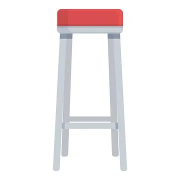 Inside chair icon cartoon vector. Bar stool Stock Illustration