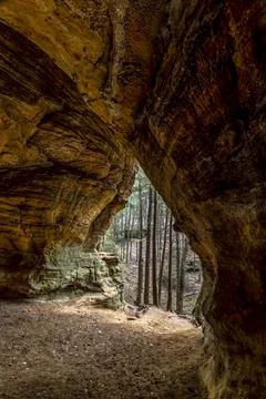 Inside Chapel Cave Stock Photos