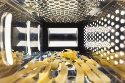 Inside cheese grater.dng Stock Photos