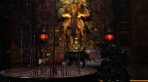 Inside Chikung Temple Stock Footage 34514883