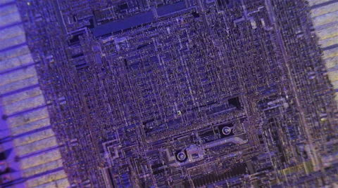 Inside the chip. Photolithography the integrated circuit,  topological photomask Stock Footage 41918492