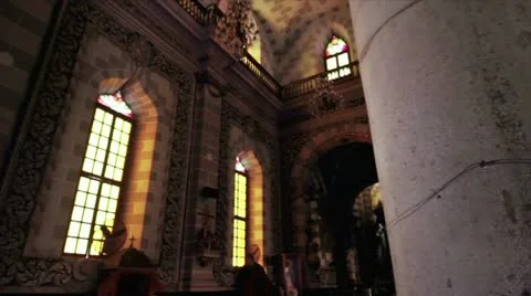 Inside Church 3 Stock-Footage 10809624